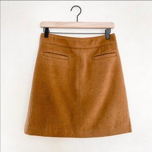 LOFT Wool Blend A-line Skirt